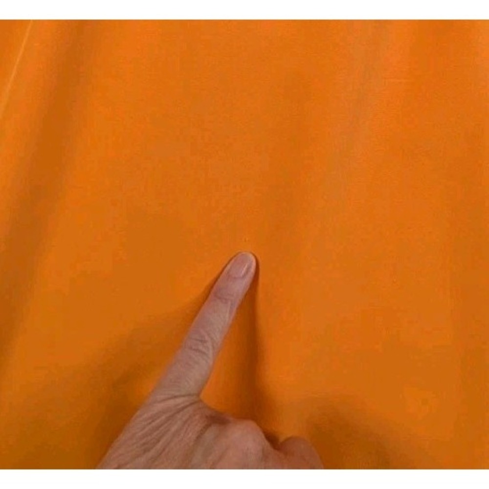 Gianna Bini Caelynn Bell Orange Midi Dress Size 10 Removable Straps READ - Picture 9 of 10